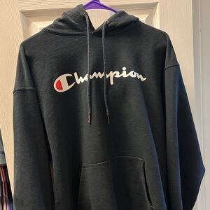 Champion Men's Black Pullover Hoodie